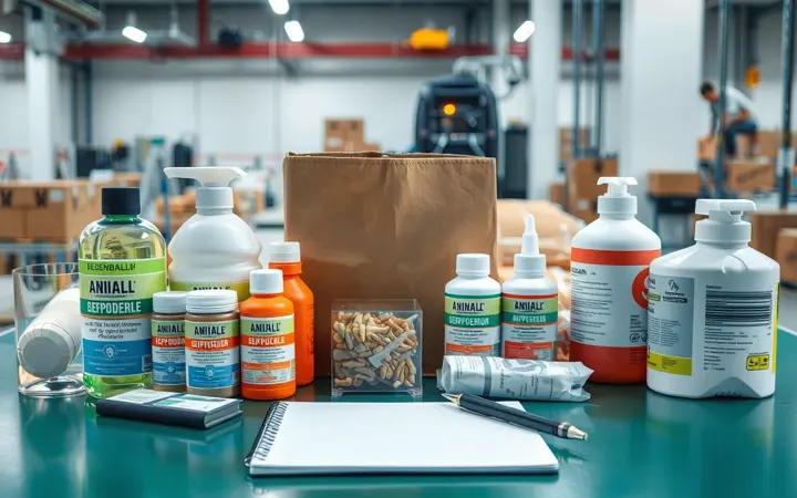 动物保健用品样品和记录本